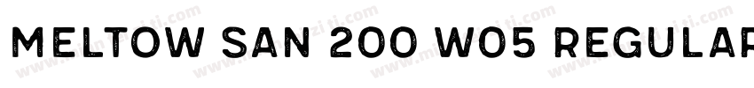 Meltow San 200 W05 Regular字体转换